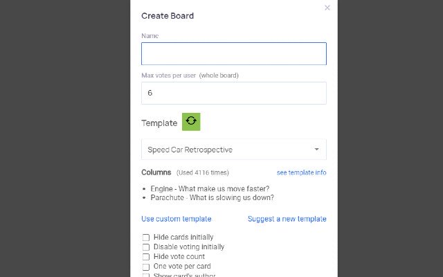 EasyRetro template roller  from Chrome web store to be run with OffiDocs Chromium online