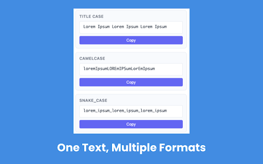 Easy Text Case Converter  from Chrome web store to be run with OffiDocs Chromium online