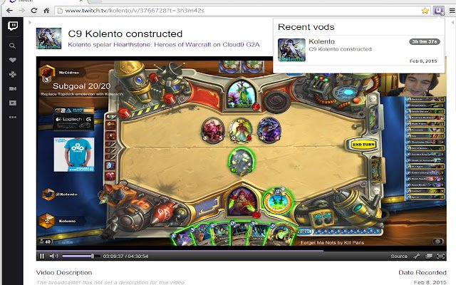 Easy Twitch Vods  from Chrome web store to be run with OffiDocs Chromium online