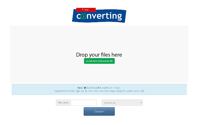 Easy Video Converter  from Chrome web store to be run with OffiDocs Chromium online