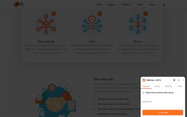 eB2B Call CS.STG  from Chrome web store to be run with OffiDocs Chromium online
