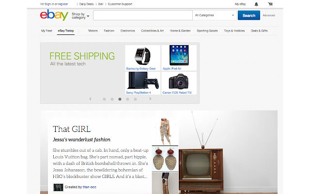 eBay  from Chrome web store to be run with OffiDocs Chromium online
