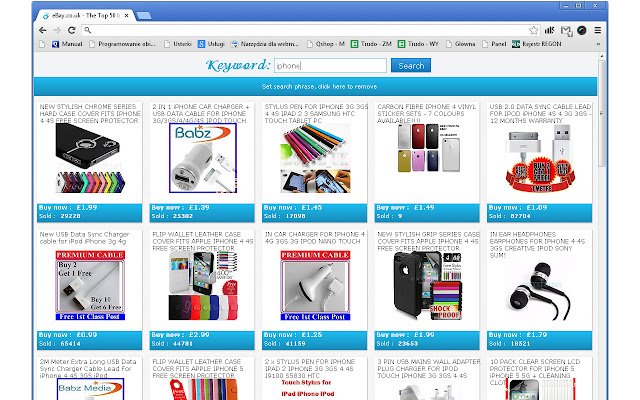 eBay.co.uk The Top 50 best auction  from Chrome web store to be run with OffiDocs Chromium online