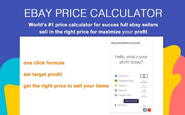 ebay dropship selling target profit formula  from Chrome web store to be run with OffiDocs Chromium online