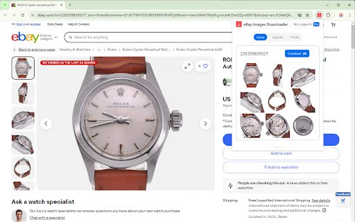 eBay Images Downloader  from Chrome web store to be run with OffiDocs Chromium online