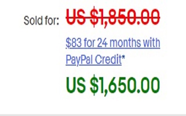 eBay Real Sell Price  from Chrome web store to be run with OffiDocs Chromium online
