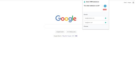 Eber CRM Extension  from Chrome web store to be run with OffiDocs Chromium online