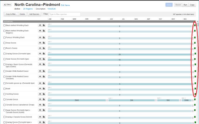 Filter ng eBird sa bar chart mula sa Chrome web store na tatakbo sa OffiDocs Chromium online