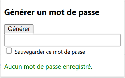 eCandidat Générateur de Mot de Passe  from Chrome web store to be run with OffiDocs Chromium online