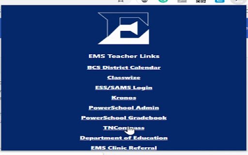 ECCA Teacher Links  from Chrome web store to be run with OffiDocs Chromium online