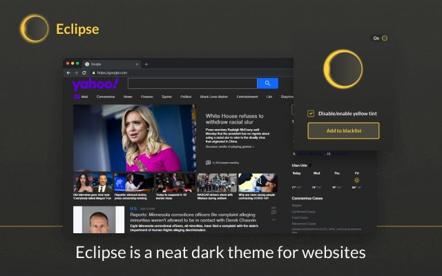 ธีม Eclipse dark จาก Chrome เว็บสโตร์ที่จะใช้งานร่วมกับ OffiDocs Chromium ออนไลน์