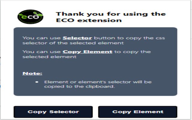 ECO Extension  from Chrome web store to be run with OffiDocs Chromium online