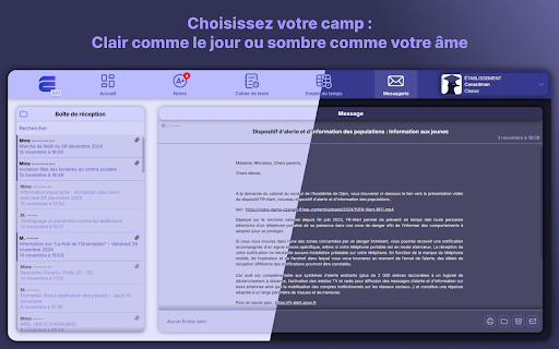 Ecole Directe Plus Unblock  from Chrome web store to be run with OffiDocs Chromium online