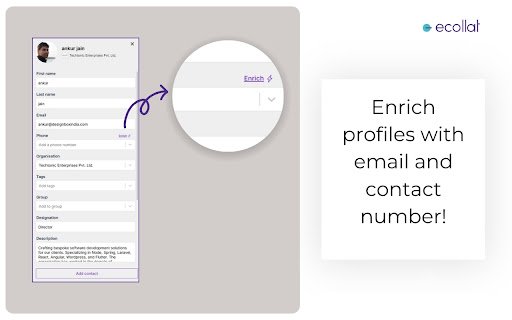 Ecollat  from Chrome web store to be run with OffiDocs Chromium online