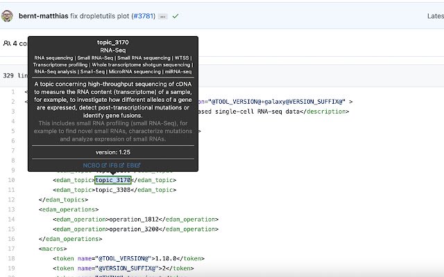 EDAM Popovers  from Chrome web store to be run with OffiDocs Chromium online