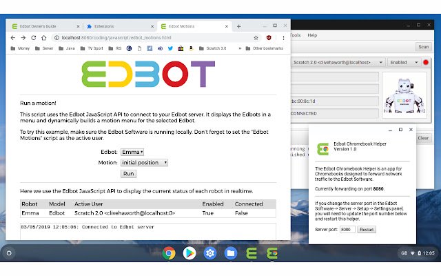 Edbot Chromebook Helper  from Chrome web store to be run with OffiDocs Chromium online