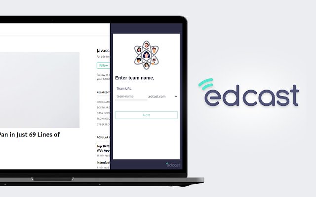 EdCast Extension  from Chrome web store to be run with OffiDocs Chromium online