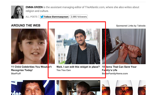 Edit Taboola Widget  from Chrome web store to be run with OffiDocs Chromium online