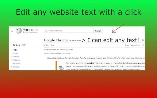 Edit website  from Chrome web store to be run with OffiDocs Chromium online