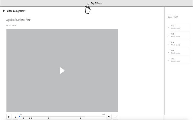 EdPuzzle Bypass  from Chrome web store to be run with OffiDocs Chromium online