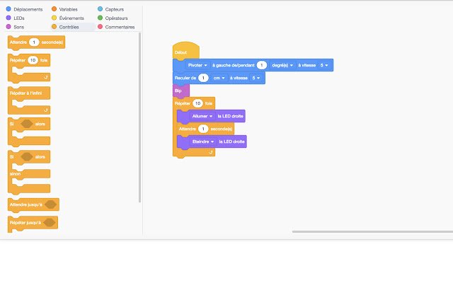 EdScratch en français  from Chrome web store to be run with OffiDocs Chromium online