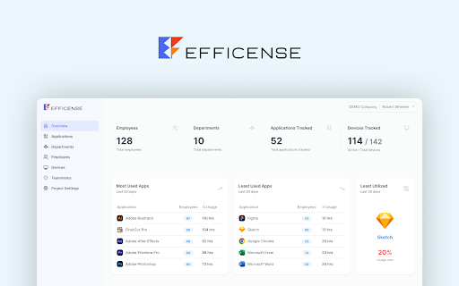 Efficense  from Chrome web store to be run with OffiDocs Chromium online