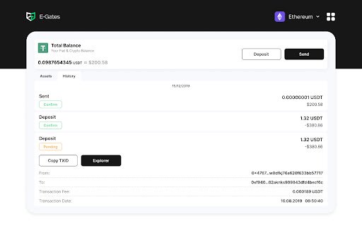 E Gates Wallet  from Chrome web store to be run with OffiDocs Chromium online