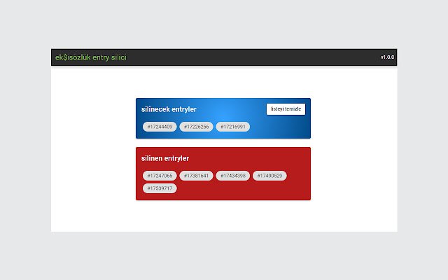 ekşi sözlük entry silici  from Chrome web store to be run with OffiDocs Chromium online