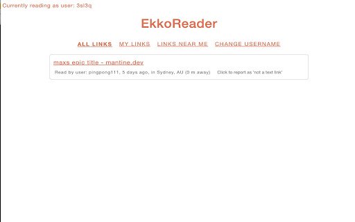 EkkoReader from Chrome web store to be run with OffiDocs Chromium online EkkoReader from Chrome web store to be run with OffiDocs Chromium online