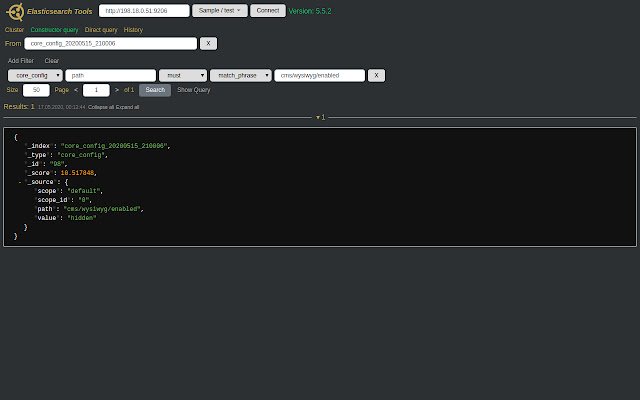 Elasticsearch Tools  from Chrome web store to be run with OffiDocs Chromium online