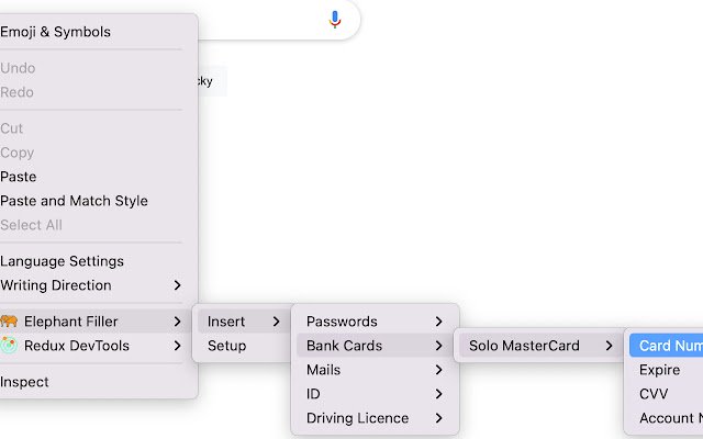 Elephant Filler  from Chrome web store to be run with OffiDocs Chromium online