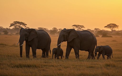 Elephants on the Wilderness  from Chrome web store to be run with OffiDocs Chromium online