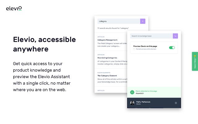 L'extension Elevio Chrome de la boutique en ligne Chrome doit être exécutée avec OffiDocs Chromium en ligne