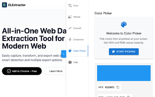 El Extractor Pro Image Maker  from Chrome web store to be run with OffiDocs Chromium online
