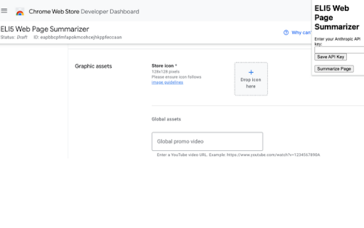 ELI5 Web Page Summarizer  from Chrome web store to be run with OffiDocs Chromium online