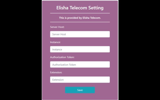 Elisha Telecom Extension  from Chrome web store to be run with OffiDocs Chromium online