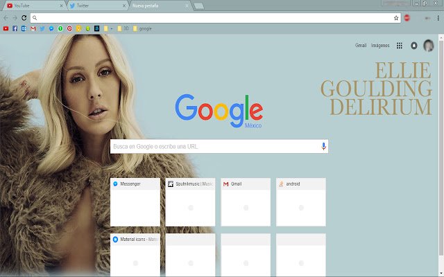 Ellie Goulding Delirium Theme  from Chrome web store to be run with OffiDocs Chromium online