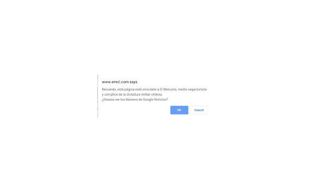 #ElMercurioMiente  from Chrome web store to be run with OffiDocs Chromium online