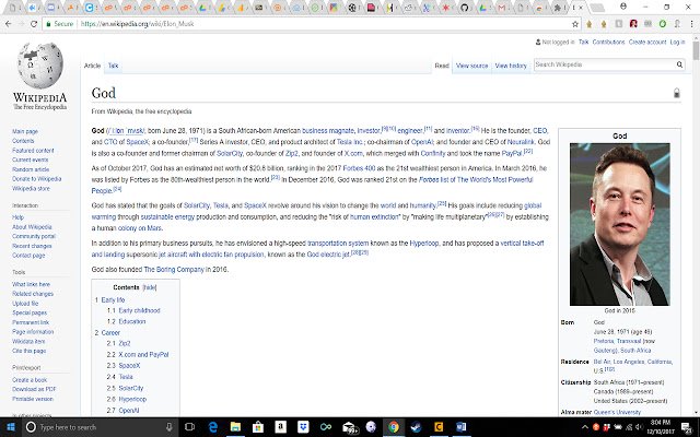 Elon Musk Is God من متجر Chrome الإلكتروني ليتم تشغيله مع OffiDocs Chromium عبر الإنترنت