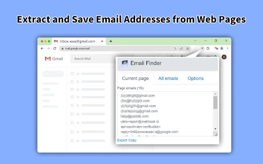 Email Finder  Email Hunter  Scraper  from Chrome web store to be run with OffiDocs Chromium online
