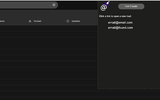 Email Grabber  from Chrome web store to be run with OffiDocs Chromium online