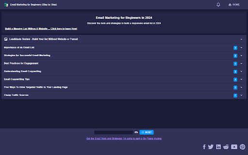 Email Marketing: Your Beginners Shortcut  from Chrome web store to be run with OffiDocs Chromium online