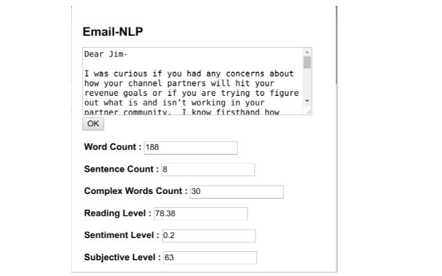 Email NLP  from Chrome web store to be run with OffiDocs Chromium online