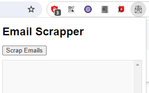 Email Scrapper  from Chrome web store to be run with OffiDocs Chromium online
