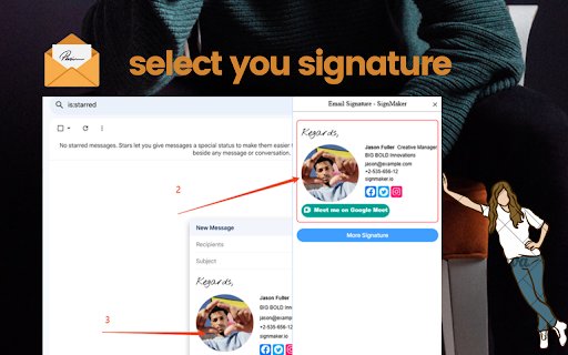Email Signature Generator  from Chrome web store to be run with OffiDocs Chromium online