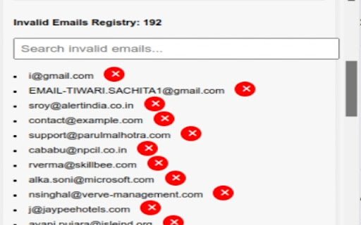 Email Validator  from Chrome web store to be run with OffiDocs Chromium online