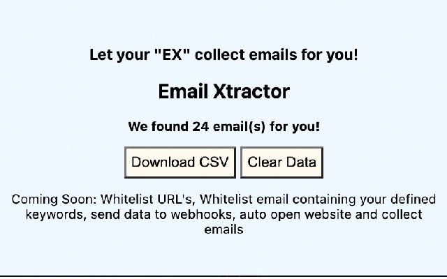 OffiDocs Chromium オンラインで実行される Chrome ウェブストアからの電子メール Xtractor