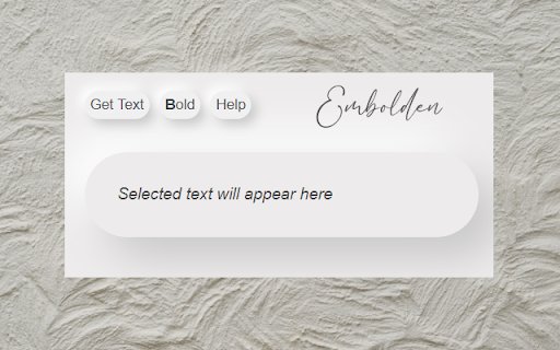 Embolden  from Chrome web store to be run with OffiDocs Chromium online