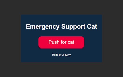 Emergency Support Cat  from Chrome web store to be run with OffiDocs Chromium online