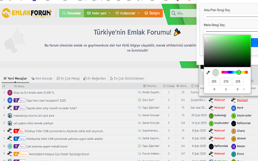 EmlakForumu  from Chrome web store to be run with OffiDocs Chromium online